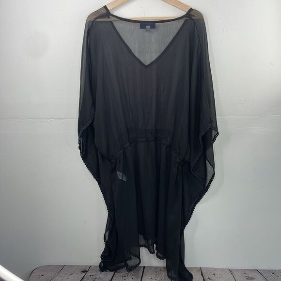 Swimsuits for all Kaftan Swimsuit Cover Semi sheer Black size 22/24 - Picture 8 of 11